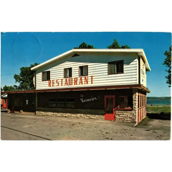 Restaurant Le Vacancier Enr. 524 Av. Royale, St-Jean, Ile D'orléans P.Q Postcard - Picture 1 of 2